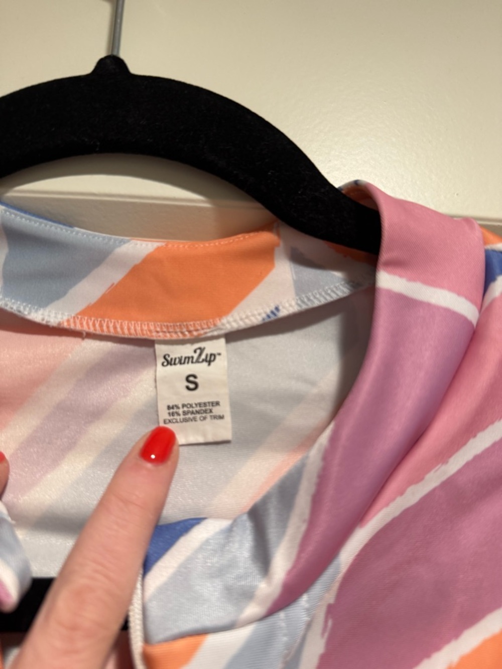 Women’s Pink Chevron Swim Coverup Tunic - Picture 3 of 5
